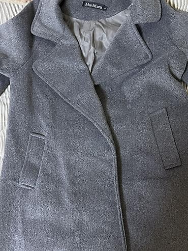 Palto, Max Mara, L, rəng - Boz