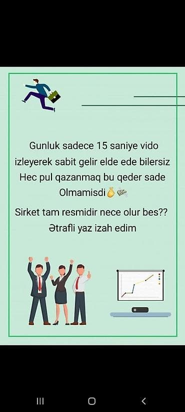 Xidmət: Qısa videolara baxaraq onlayn gəlir əldə etmə imkanı Təsvir