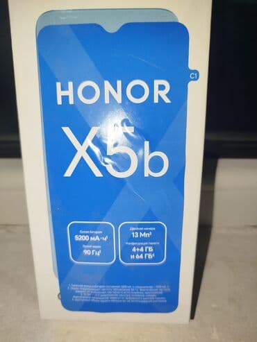 ucuz akumulator: Honor X5b, 64 GB, rəng - Qara, Barmaq izi, Face ID — 1