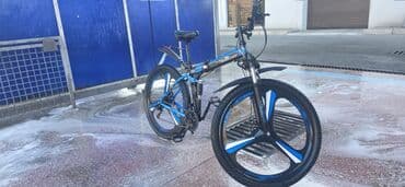 velo icarə: Qatlanan dağ velosipedi – 26" - Rəng: mavi-qara - Çərçivə: qatlanan — 4