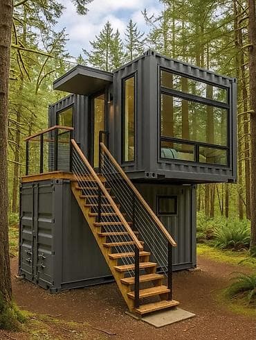 Avadanlığın icarəsi: Yeni muasir dizaynda konteyner evlərin sifarişlə hazırlanır rəng və — 1