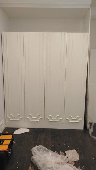 книжный шкаф: Açılan, 4 qapılı Düz dolab, Qarderob, paltar dolabı — 5