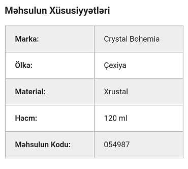 cay servis: Çay dəsti, Xrustal, Bohemia, 6 nəfərlik, Çexiya — 3