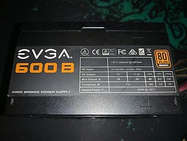 Блок Питания/Qida Bloku EVGA 600B. Продам блок питания EVGA 600B, 600