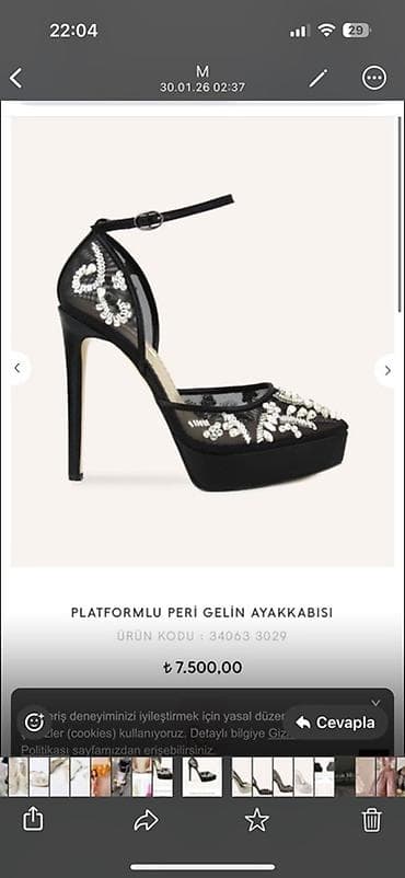 ayaggabı: Ölçü: 37, rəng - Qara, Yeni — 3