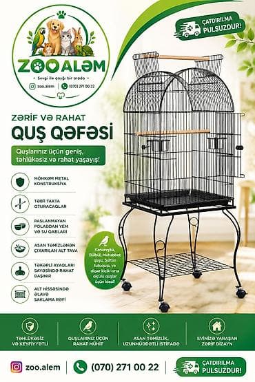 korella satışı: Tutuquşu qəfəsi (jako, ara, kakadu və s. tutuquşuları üçün qəfəs) — 1