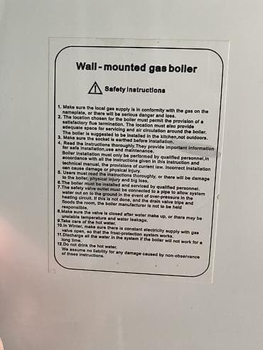 ventil: Divara quraşdırılan qaz qazanı (wall‑mounted gas boiler) — 2
