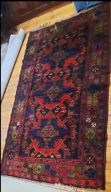 yolka agaci satisi: Təcili satilir. Qədimi Əl toxuması xalça - Tip: Şərq/Qafqaz üslublu — 3