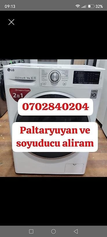 Paltaryuyan maşın LG, 6 kq, İşlənmiş, Avtomat, Qurutmasız, Kredit yoxdur, Ünvandan götürmə