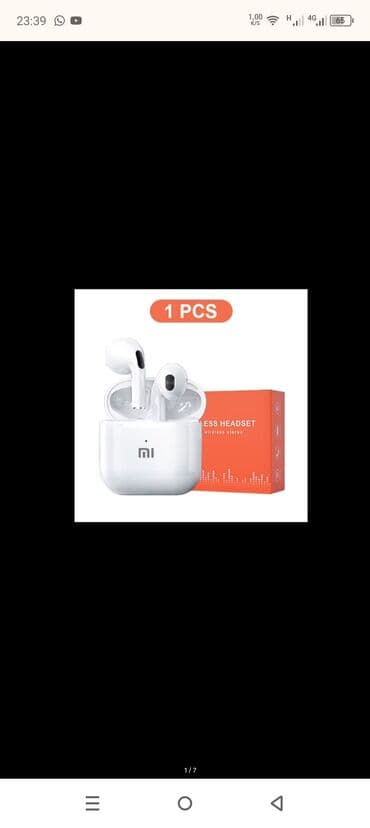 Yeni Simsiz (Bluetooth) Qulaqcıqlar, Xiaomi, rəng - Ağ