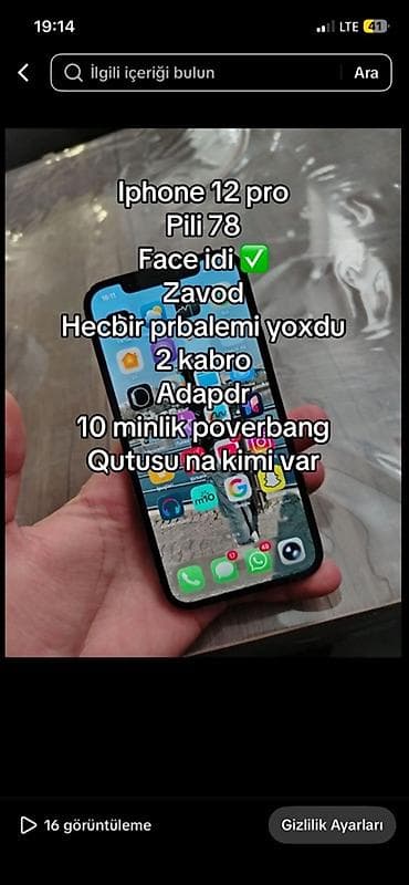 printer canon 4410: IPhone 12 Pro, 128 GB, Mavi, Face ID — 2