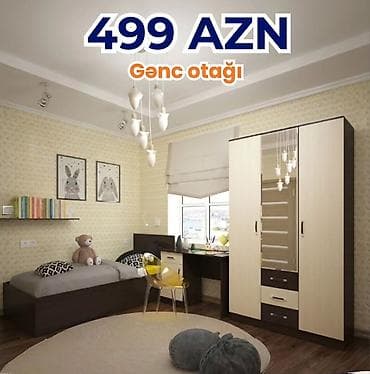 ders masa: Oğlan və qız üçün, Yeni, Təknəfərlik çarpayı — 1