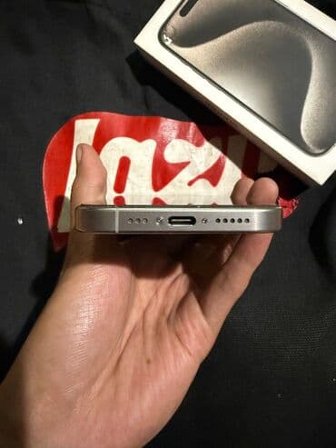 telefon alıram ucuz: IPhone 15 Pro, 256 GB, Gümüşü, Face ID — 3