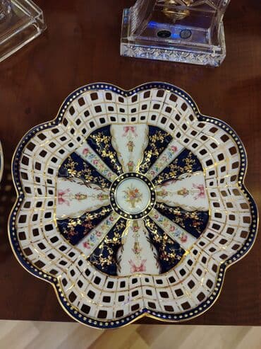 Tort və şiriniyyat qabı, rəng - Ağ, Farfor, Çexiya