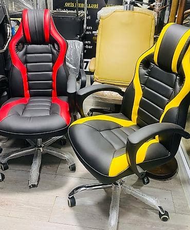 Ofis dolabları: Yeni, Təkərli, Qolları tənzimlənir, Dəri — 8