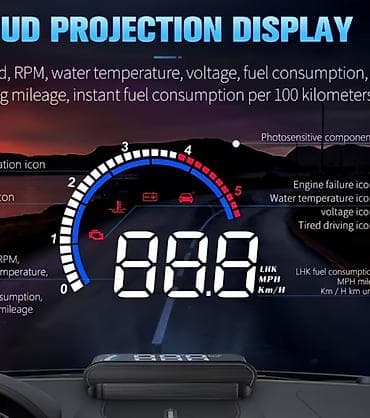 ipohone x: Avtomobil üçün HUD (Head-Up Display) proyeksiya ekranı Xüsusiyyətlər — 1