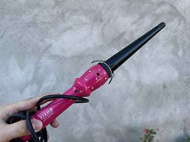 Konus formalı saç burğu (curling wand) - Konik uclu dizayn: nazikdən