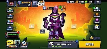telefo: Brawl Stars oyun hesabı - Kupa: 40 008 (Kupa Yolu prestij I — 5