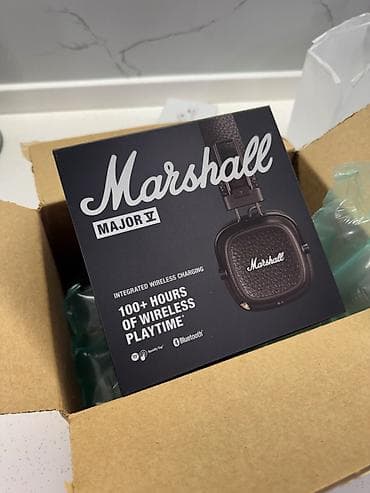 Yeni Simsiz (Bluetooth) Qulaqcıqlar, Marshall, rəng - Qəhvəyi