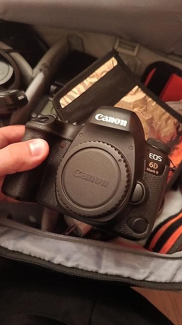 Canon EOS 6D Mark II fotoaparat dəsti təcili satılır problemsiz dir