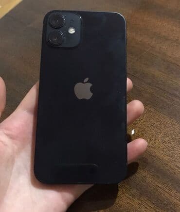 tek sexsiyyet vesiqesi ile telefon: IPhone 12, 64 GB, Qara, Face ID — 1