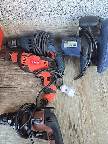 Elektrik alətləri dəsti – şnurla işləyən matkaplar və cilalayıcı — 1