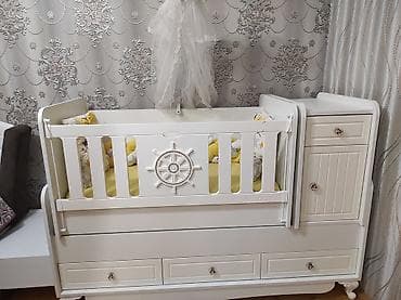 royal matras: Oğlan və qız üçün, Dördbucaq, Beşik, Dəst ilə, Matras ilə, Yellənmə mexanizmsiz — 1