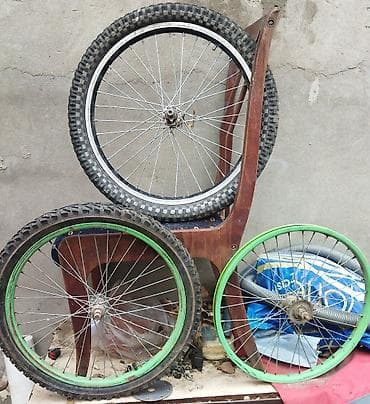 Велосипеды: Velosiped təkərləri və ratoları dəsti - Ümumi: 3 ədəd velosiped — 1