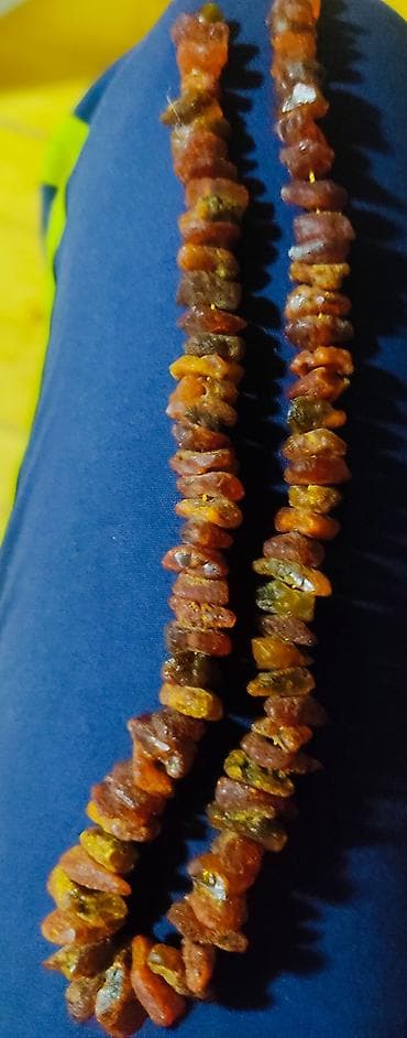 kehrebe: Kəhrəba boyunbağı Tam orijinal kehraba sep. (Yantar) Zob xesteliyinin — 4