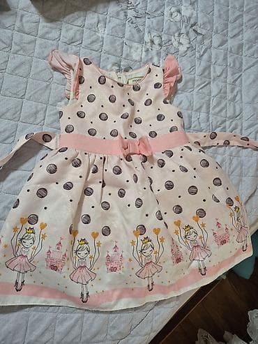 Детская обувь: Uşaq paltarı – Pamina brendi - Rəng: açıq çəhrayı, tünd nöqtə — 1