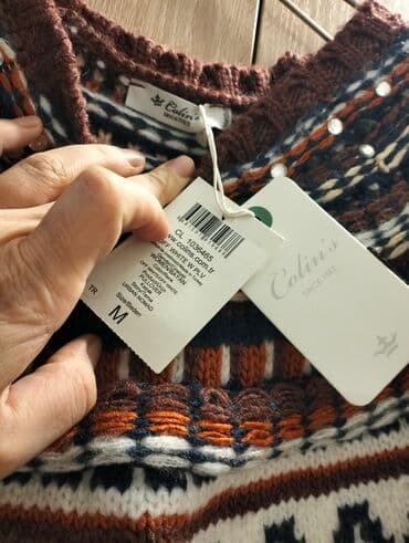 женские кофты в полоску: Кофта, ColinS, M, цвет - Белый — 2