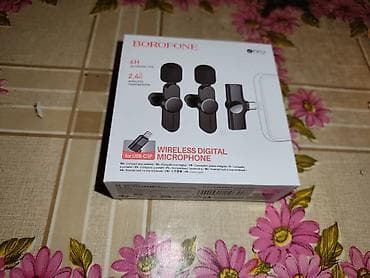 note 8 kabrolari: BOROFONE BK12 Wireless Digital Microphone dəsti - 2.4G simsiz ötürmə — 2