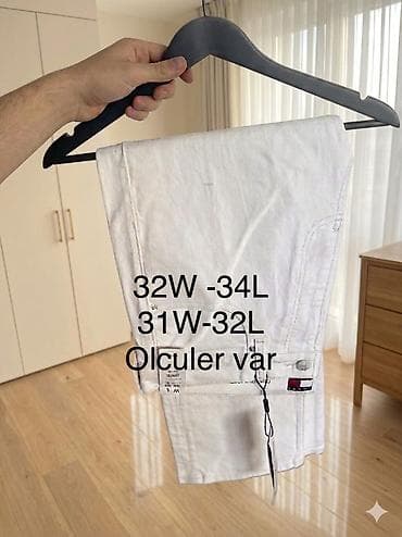 Original tommy hilfiger jeanslari olculer uzerinde qeyd olunub bakida — 4