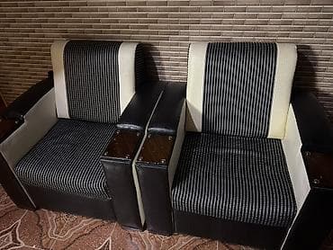 stol ev ucun: Qonaq otağı üçün dəst – 1 divan + 2 kreslo Temirle baqli vacib — 2