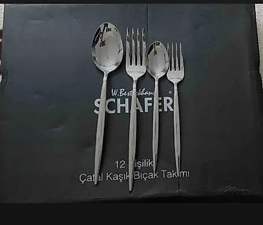 Schafer Solid 60 Parça qaşıq çəngəl dəstiSchafer qasiq desti 🌀 12