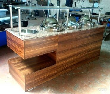 restoran ucun qab qacaq: Açıq bufetlərin yığılması Servis xəttinin yığılması Müxtəlif dixayn və — 5