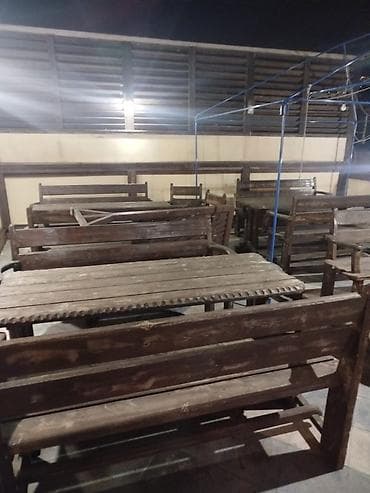 kohnə stul: Masa və 2 ədəd oturacaq 6 nəfərlik 1.80 ölçüdə qiymət 200 m 6 dəst var — 3