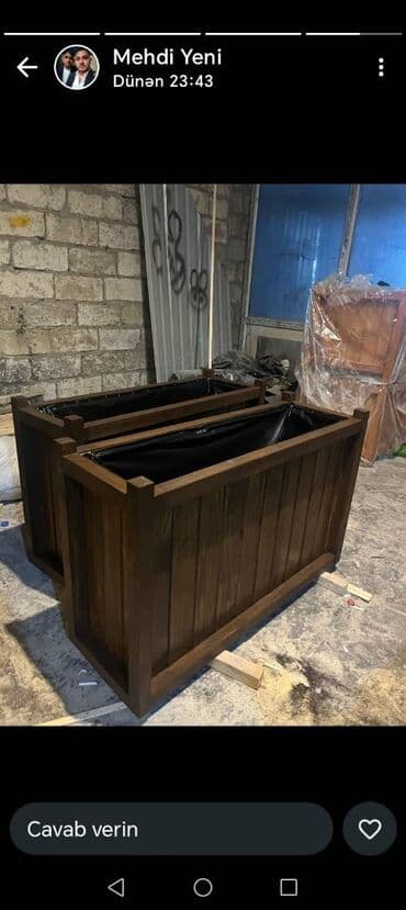 dipçək: 100x30x55 dipcek Bitki elave hesablanir Bitkinin hundurluyu 60-70sm — 7