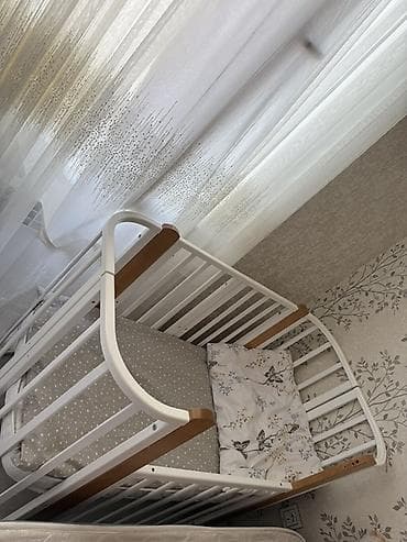 məktəb parta: Uşaq beşiyi – dönər və modul konstruksiya - Dizayn: Ağ rəngli şaquli — 3
