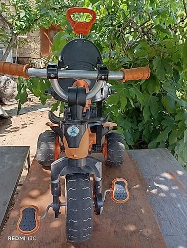 Uşaq üçtəkərli velosipedi – pedallı, itələmə tutacaqlı model - Rəng — 1