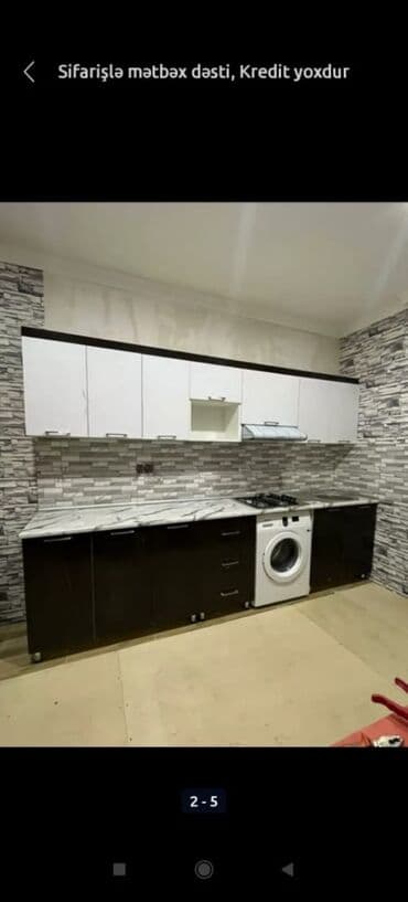 hazir metbex mebelleri: Sifarişlə hazırlanmış müxtəlif ölçülü mətbəx mebelləri. Rəng və dizayn — 6