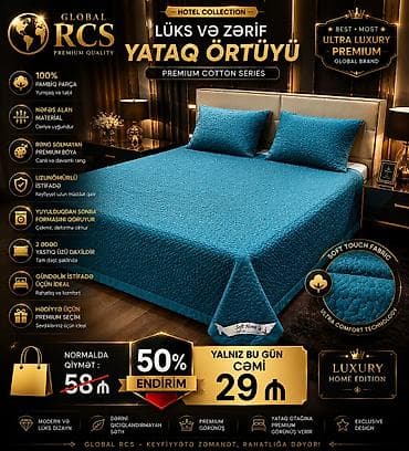 gul suyu: Yataq üçün Yeni Xovlu rəng - Göy Yataq örtüyü, Ödənişli çatdırılma — 3