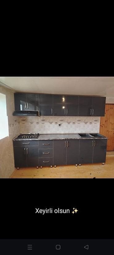 balaca metbex mebelleri: Sifarişlə mətbəx dəsti, Özü çəkən petlələr, MDF — 3