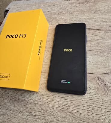 Видеоигры и приставки: Poco M3, 64 ГБ, цвет - Синий, Сенсорный, Отпечаток пальца, Face ID — 1