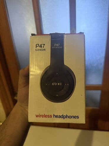 p47: Yeni Simsiz (Bluetooth) Qulaqcıqlar, JBL, rəng - Qara — 1