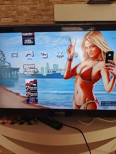 divarda televizor yeri: Sony PlayStation 3 (PS3) Slim oyun konsolu - Rəng: Qara - Korpus: PS3 — 4