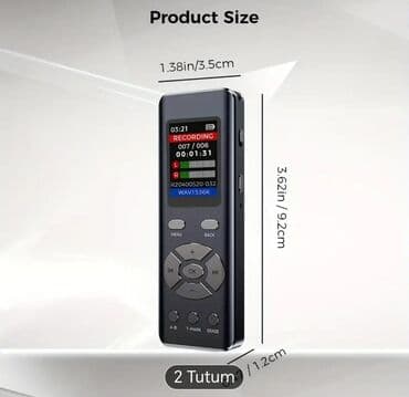 tp link archer: Cappsu Digital Voice Recorder – səs yazma qurğusu Əsas xüsusiyyətlər — 6