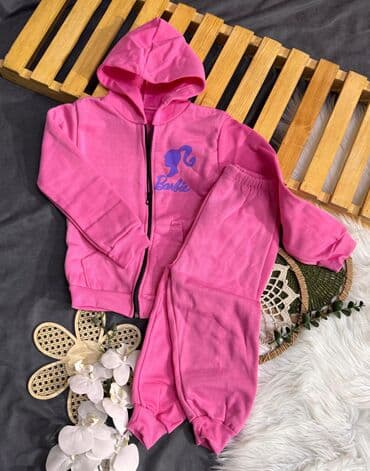 Uşaq üçün iki hissəli idman dəsti - Model: kapüşonlu jaket + şalvar -