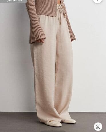 kətan şalvar: DILVIN / Parca ketan salvar. Etiketi uzerindedi, trendyoldan alinib — 2