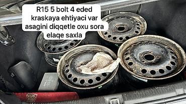 oka maşin: Disk Opel R 15, 4 Boltlu — 2